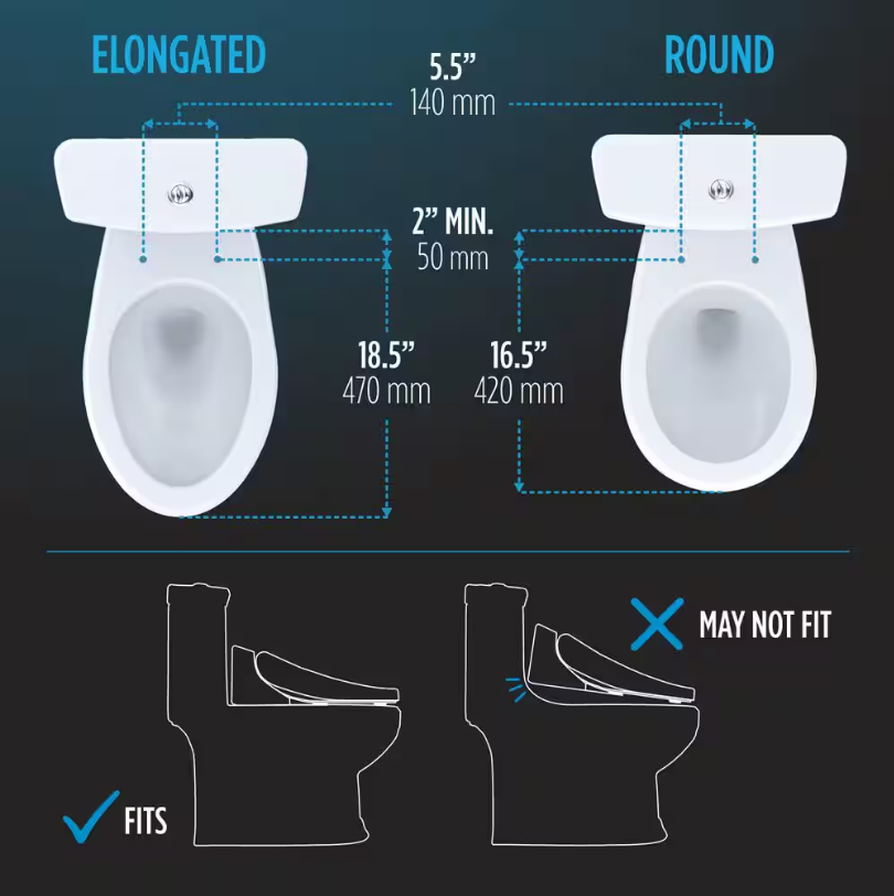 TOTO S300e WASHLET Electric Bidet Seat for Round Toilet with EWATER+ in Cotton White