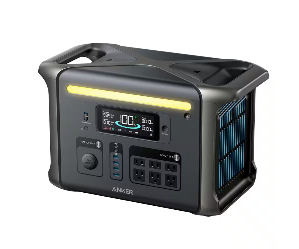 Anker SOLIX F1500 1800-Watt Push Button Start Battery Generator with Power-Saving Mode